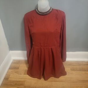 Elegant Burgundy Airspace Romper